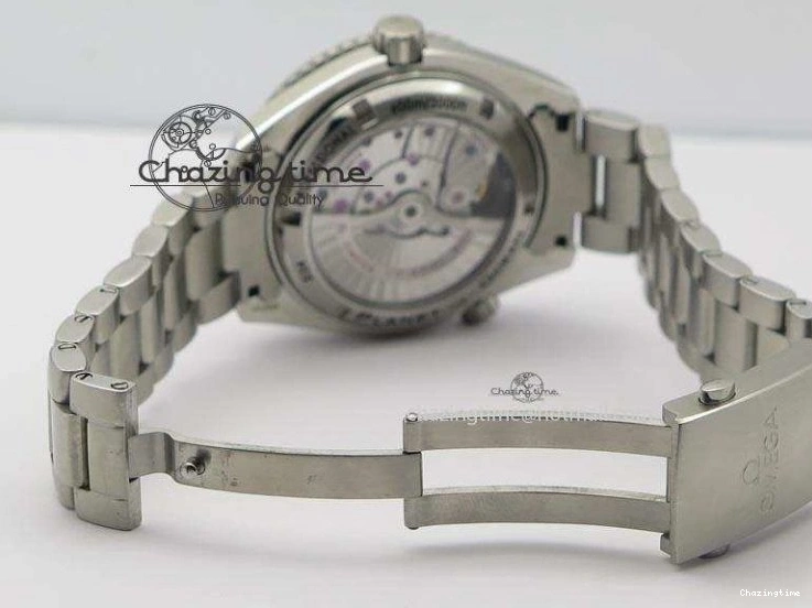 0820 FlexibleFit Planet Ocean SS Bp Maker 45mm Orange Bezel On SS Bracelet A 8216
